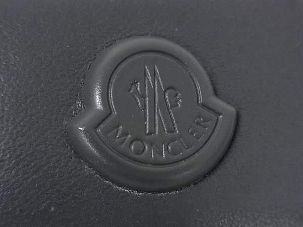 □美品□ MONCLER モンクレール iPhone15 Pro 対応 レザー アイフォン  