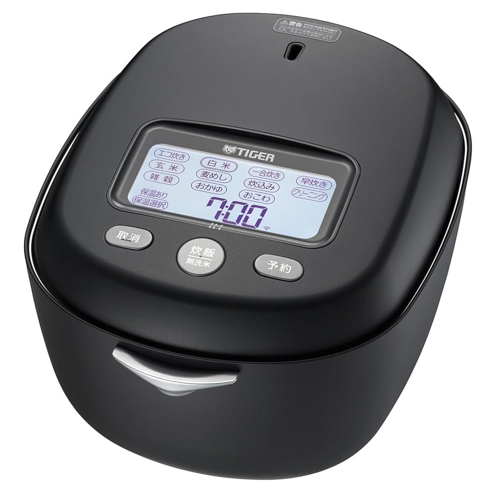 タイガー魔法瓶 TIGER 炊飯器 5.5合 土鍋圧力IH式 最上位モデル 日本製 土鍋ご泡火炊き 環境配慮パッケージ ブラック JRX-G100K
