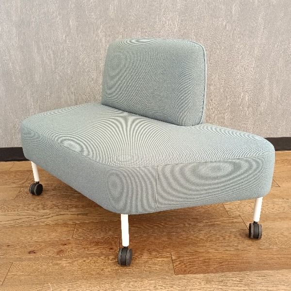 OKAMURA オカムラ 2人掛け コーナーソファ ライブスコラボレーションソファ M8FCNL-F56A 製 ブルー ソファー 1人掛け コンパクト