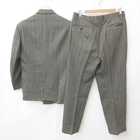 【 良品 】 クリスチャンディオール　セットアップ　スーツ　ヘリンボーン　グレー クリスチャンディオール セットアップ スーツ ウール ヘリンボーン