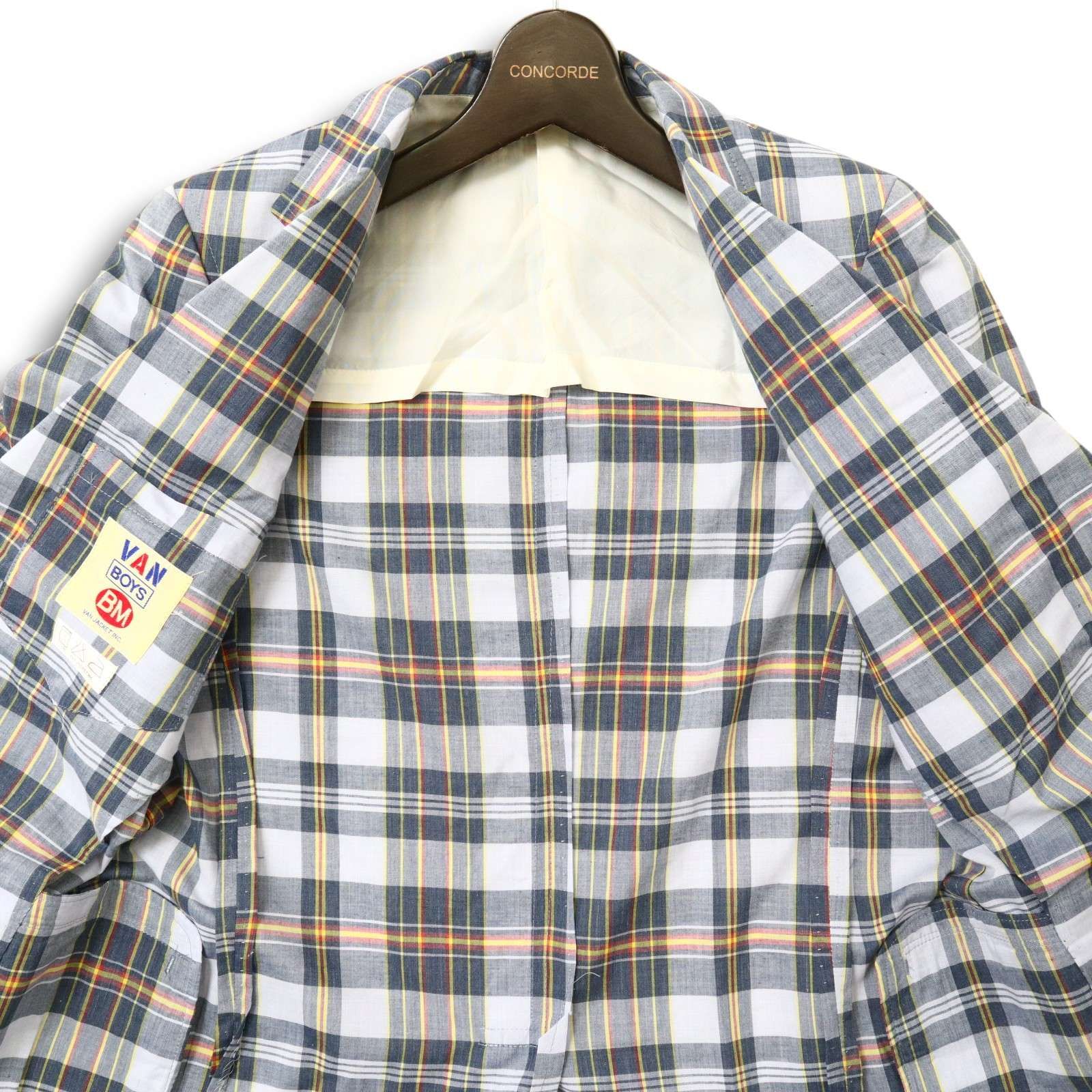 VAN BOYS ヴァンボーイズ 春夏☆ マドラス チェック テーラード