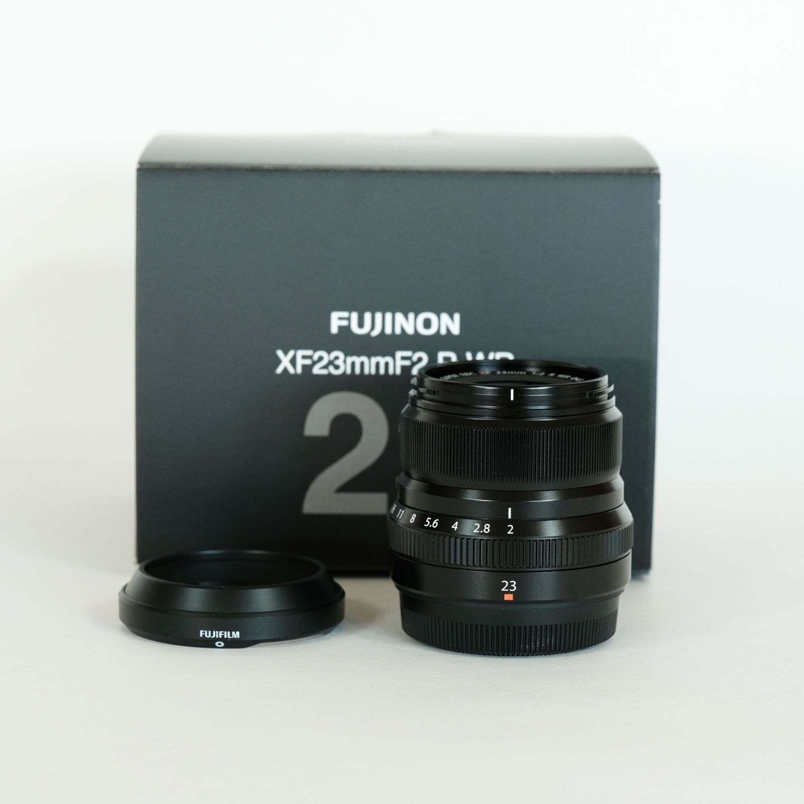 美品] FUJIFILM XF23mmF2 R WR ブラック / 富士フイルムXマウント 