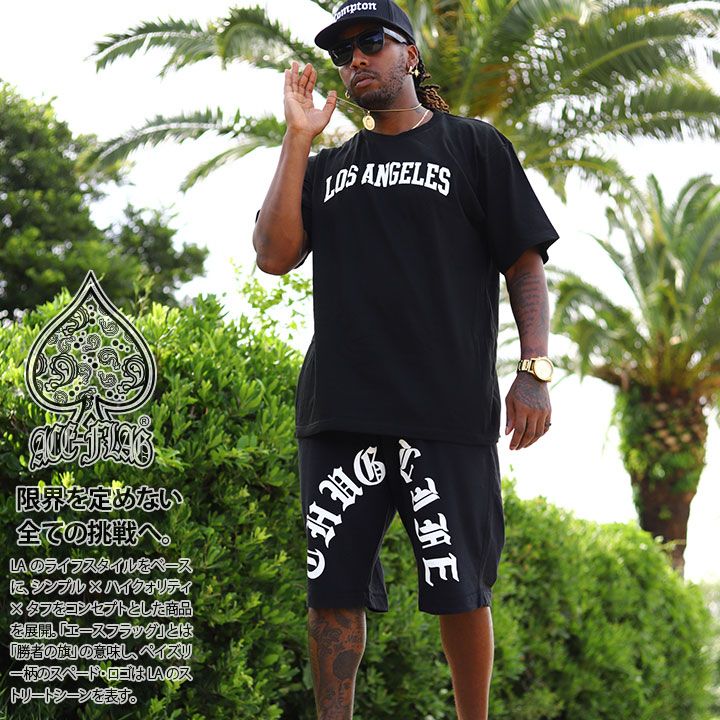 ACE FLAG 上下セット 半袖 ブランド Tシャツ ハーフパンツ メンズ 春夏