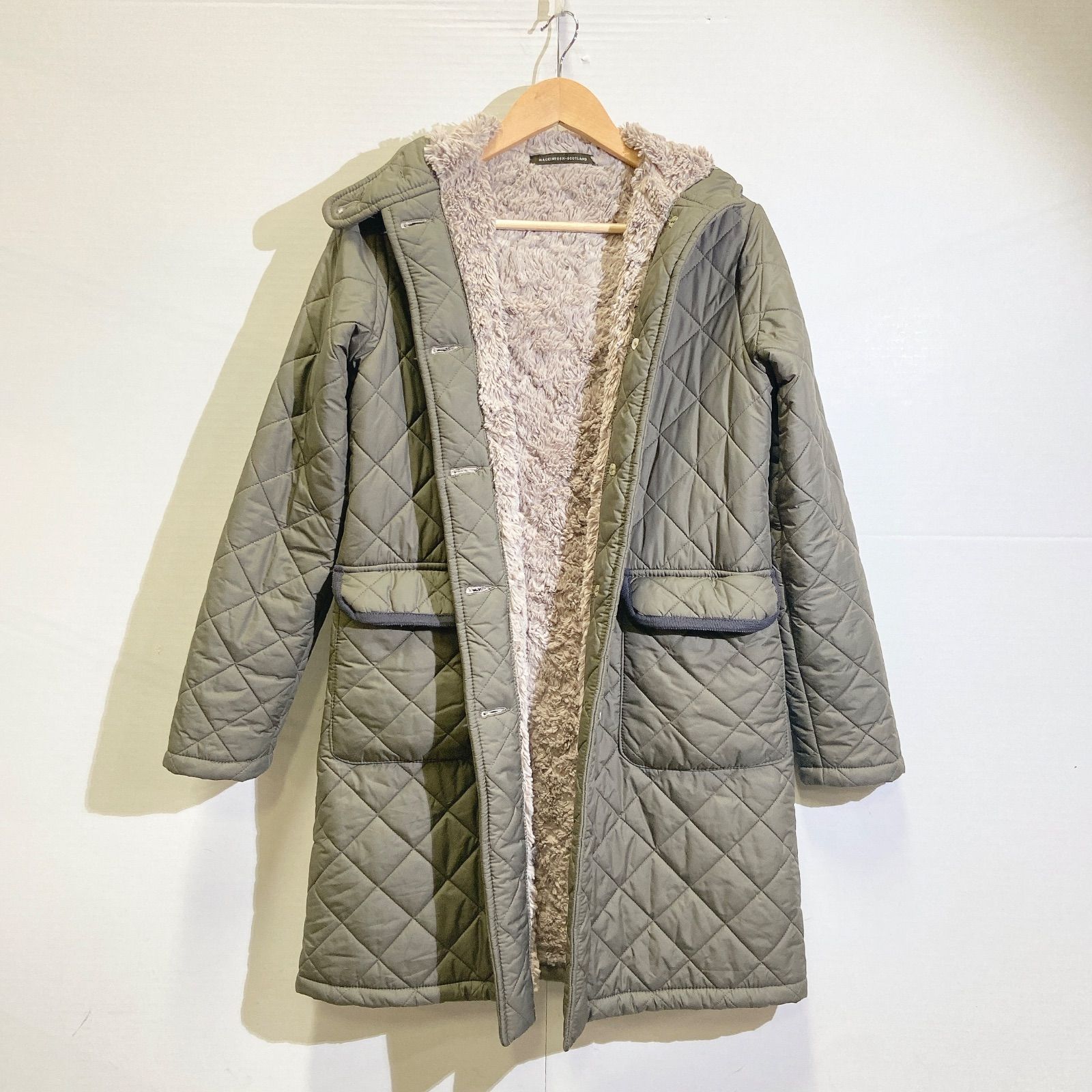 MACKINTOSH マッキントッシュ キルティングボアコート カーキ MACKINTOSH マッキントッシュ キルティングボアコート カーキ