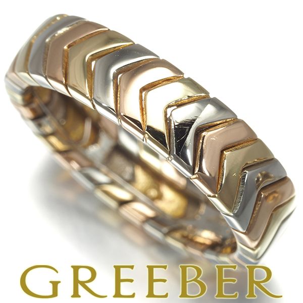 レア品 カルティエ リング スリーカラー 54号 K18YG/WG/PG #167348  