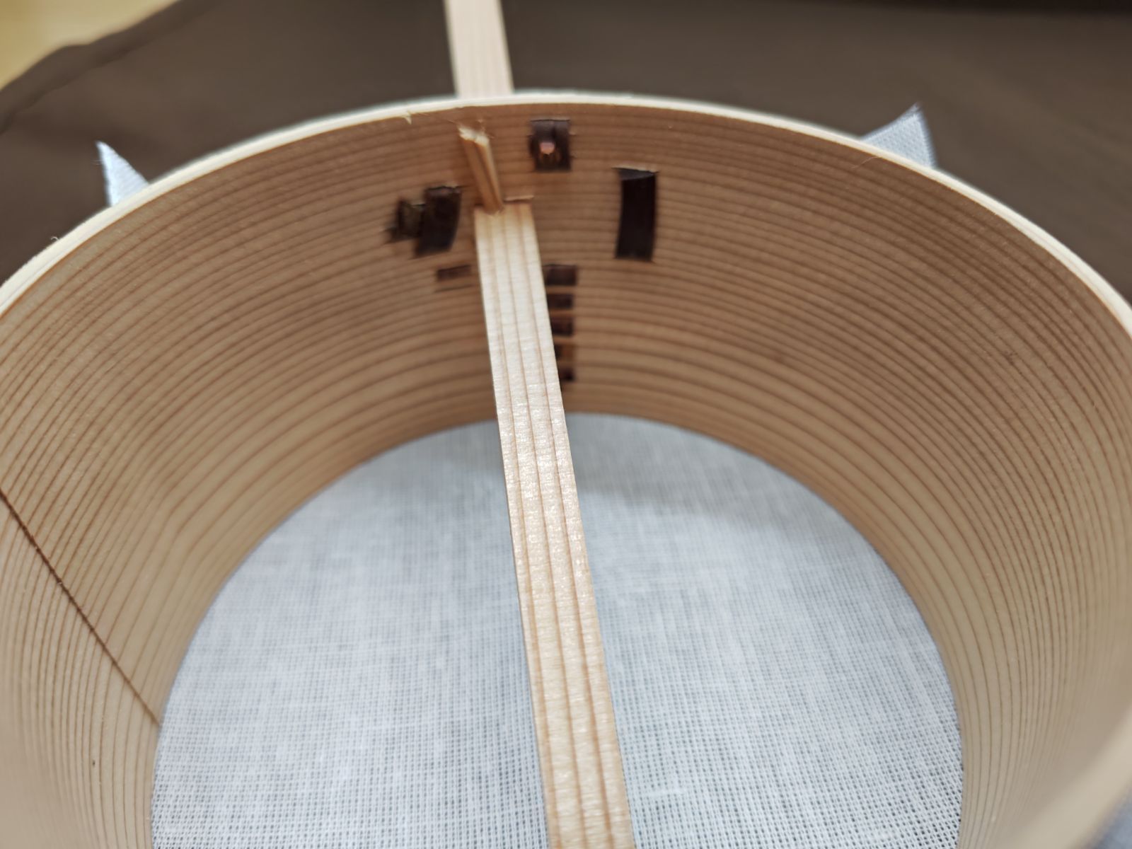 逢絢亭・新品】茶道具 水屋道具 節約 水漉杓 布付き 木地 木製 紙箱入り