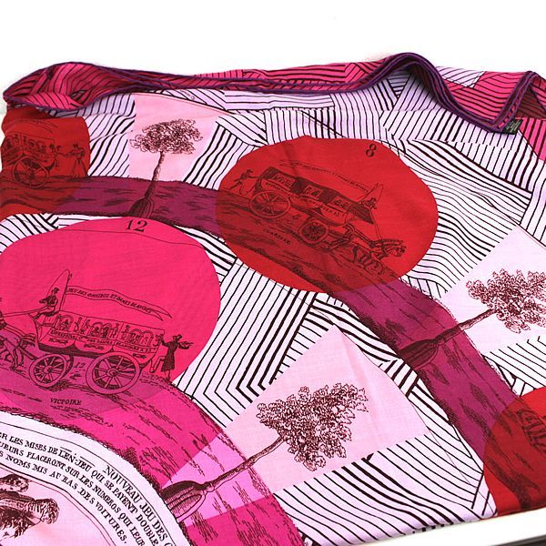 エルメス ストール　スカーフ　HERMES 極美品　ピンク系　カレ140　p52