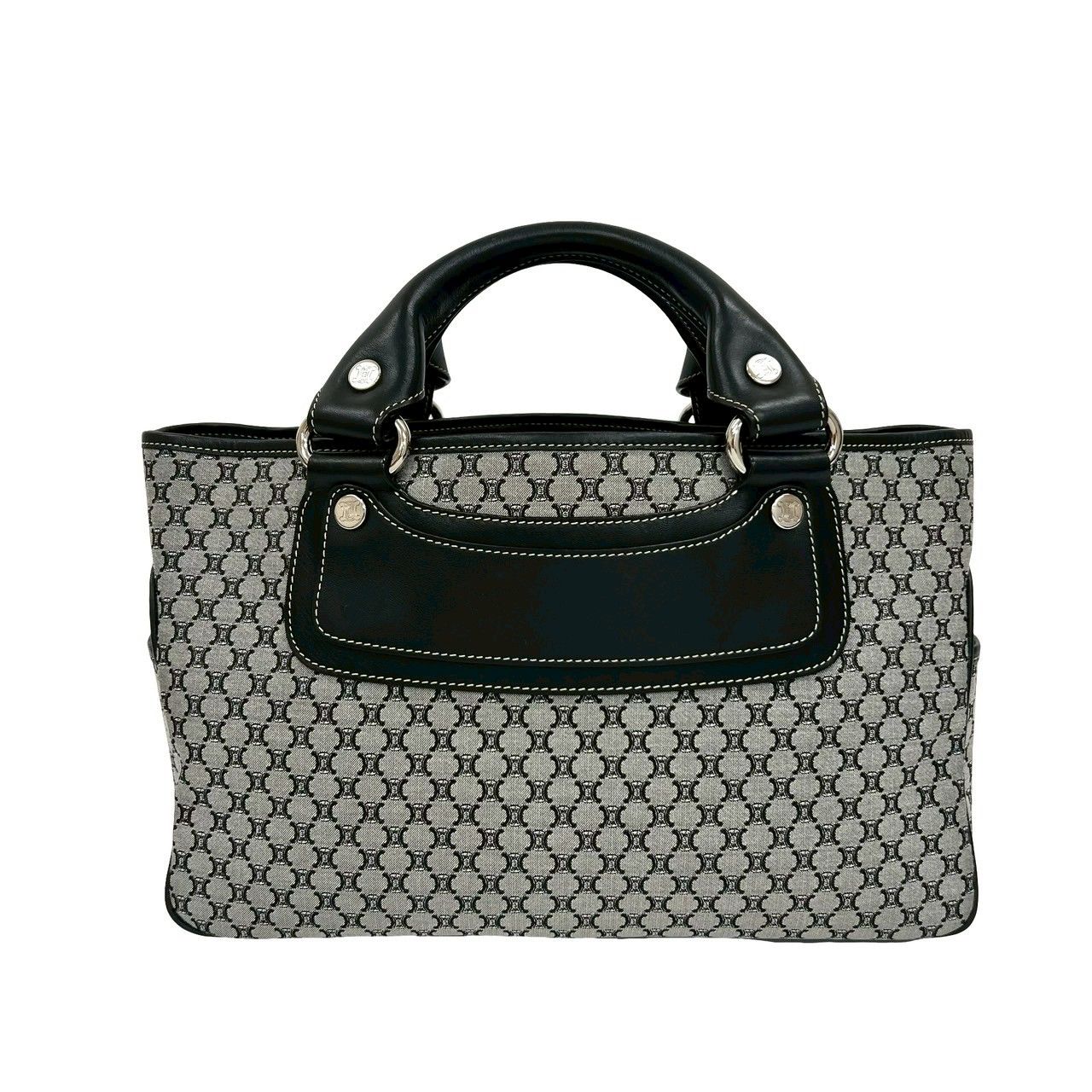 極 美品 CELINE セリーヌ ブギー バッグ トリオンフ 総柄 ロゴ 金具