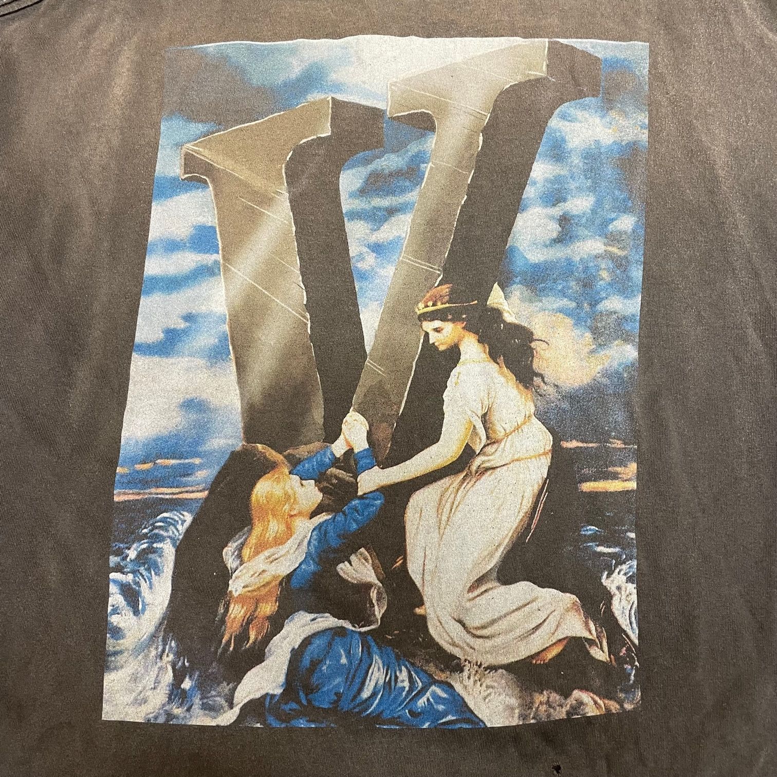 SAINT MICHAEL VLONE VL_LS TEE / MARIA / BLACK コラボ カットソー 