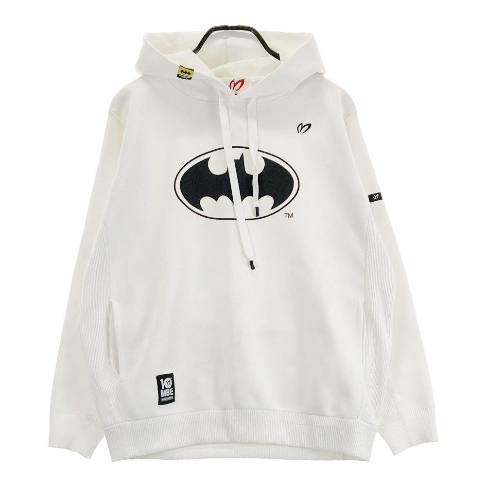 サイズ：2 MASTER BUNNY EDITION マスターバニーエディション 759-0270952 10周年モデル × BATMAN 長袖ニットパーカー  ホワイト系 [240101215988] ゴルフウェア レディース ストスト
