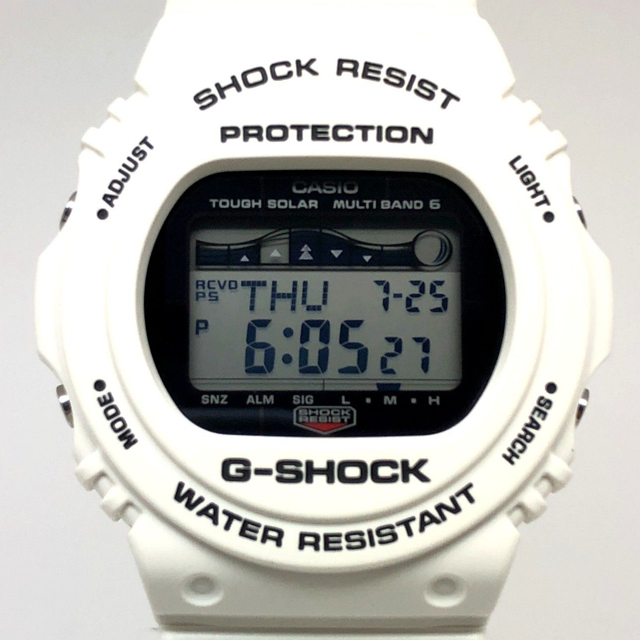 G-SHOCK ジーショック CASIO カシオ 腕時計 GWX-5700CS-7 G-LIDE 電波ソーラー タイドグラフ マットホワイト デジタル