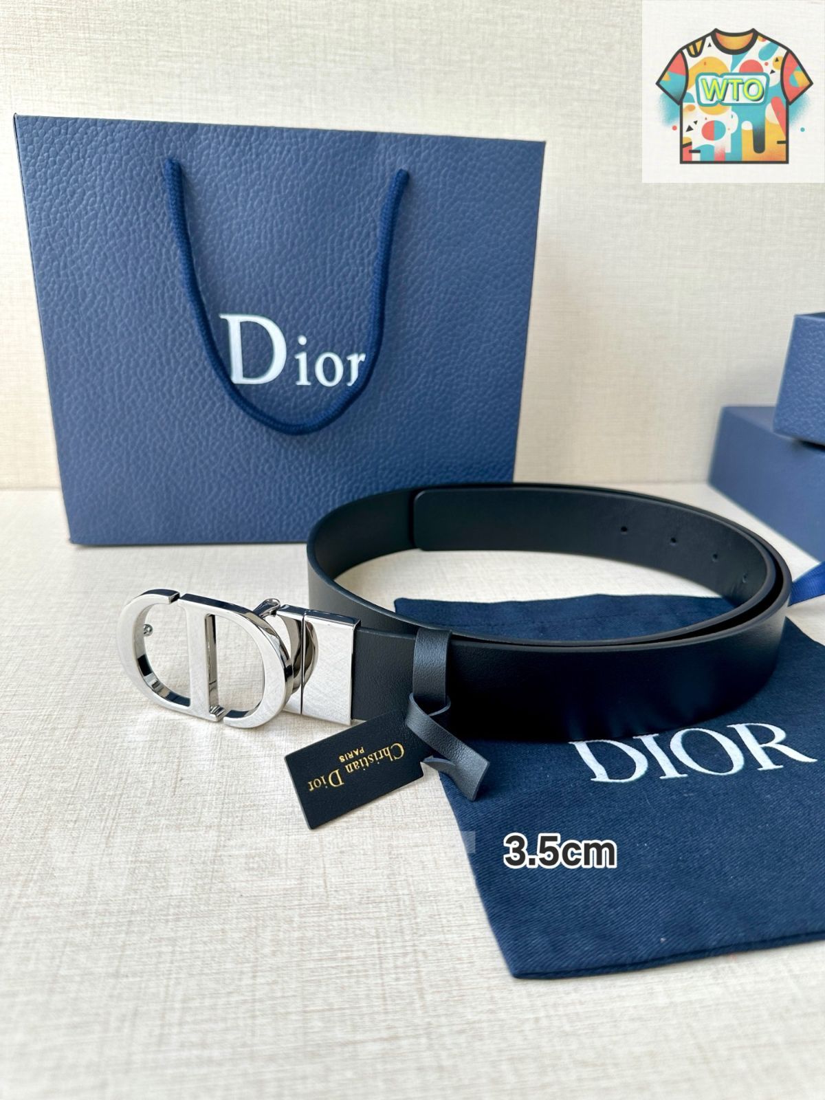 今日特価】Dior Montaigne リバーシブルベルト-3 - メルカリ