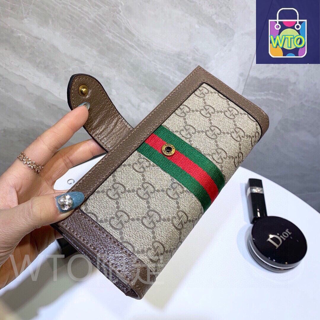 【関税・送料無料】Gucci レザーウォレット GUCCI グッチ GUCCI 719886 DJ2DG 1060 長財布 ブラック オフィ