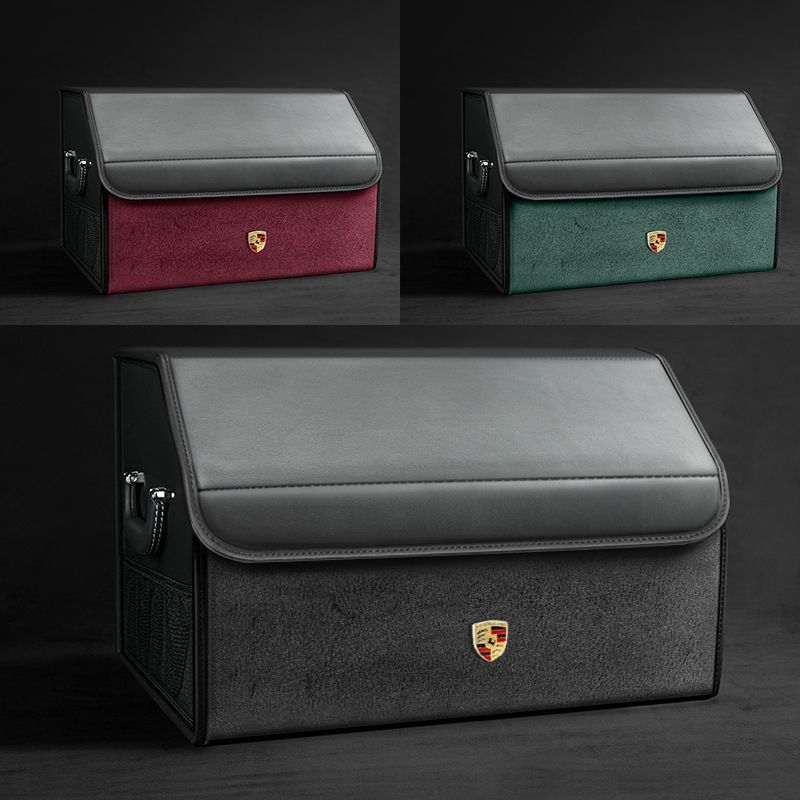 ポルシェ Porsche 収納ボックス トランク バッグ ハンドル付き 自動車 収納 ボックス 車 荷物整理 Mサイズ 5色選択可能