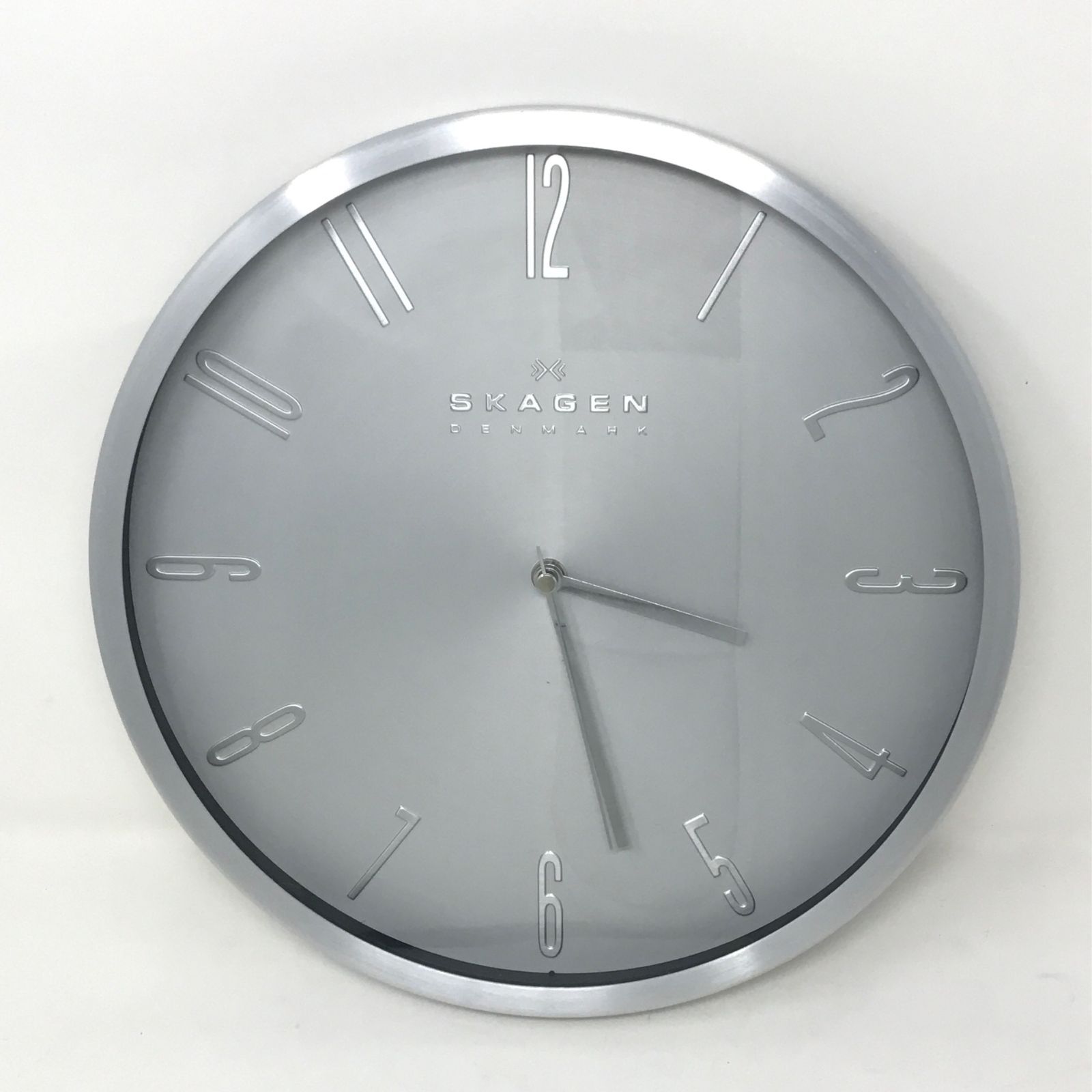 SKAGEN スカーゲン 掛け時計 シルバー ウォールクロック インテリア