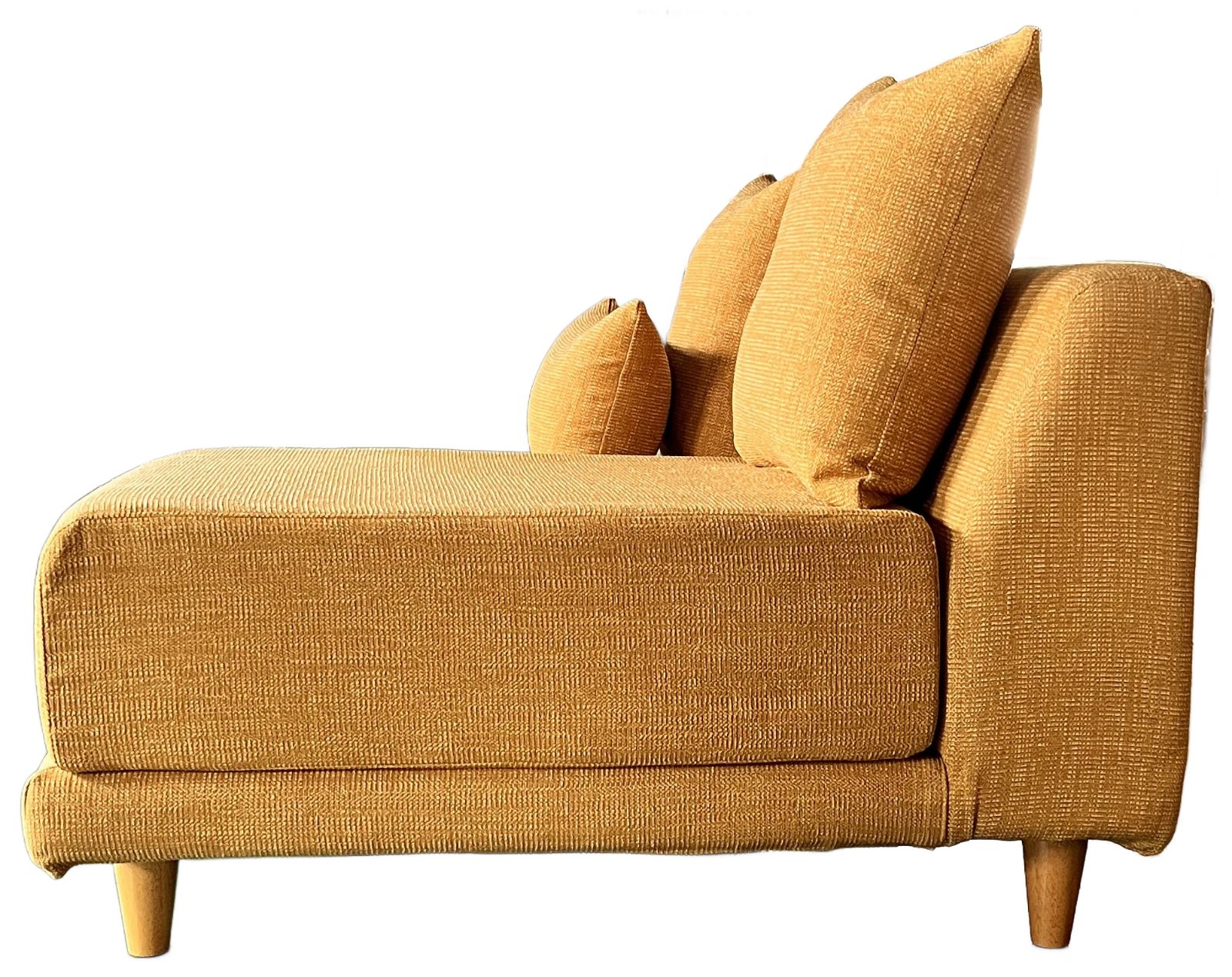 日本製ソファ 2人掛けソファ イエロー 幅120×奥行98×高さ