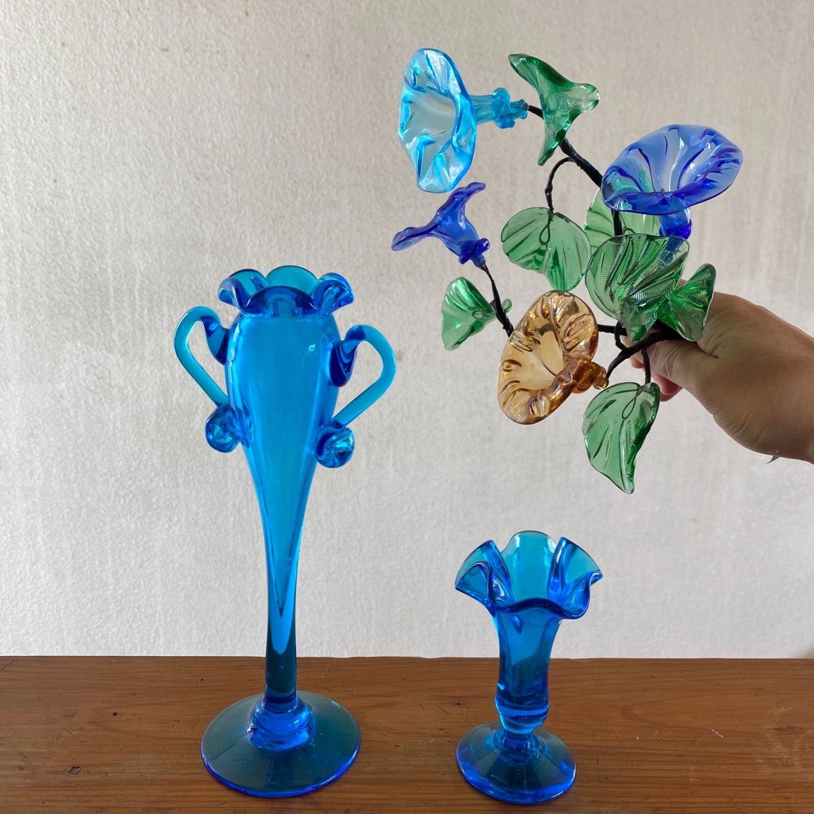 レトロ芝実作 木製 天然木 無垢材 花器 花瓶 フラワーベース 壺 和風 置物 レトロ
