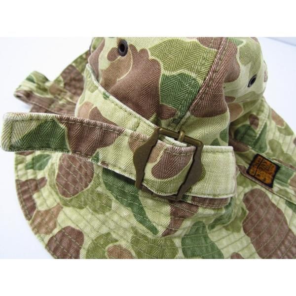 腰の低い KAPITAL キャピタル 迷彩ヘリンボン ラジオHAT 帽子 K2110XH516 CA1000