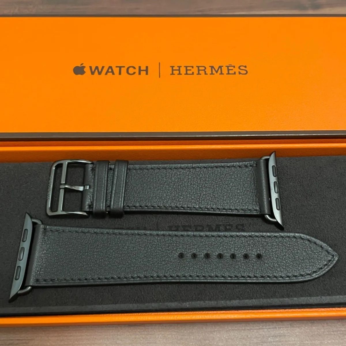 国内正規品 apple watch HERMES レザー 45-42mm #437 adnd.in