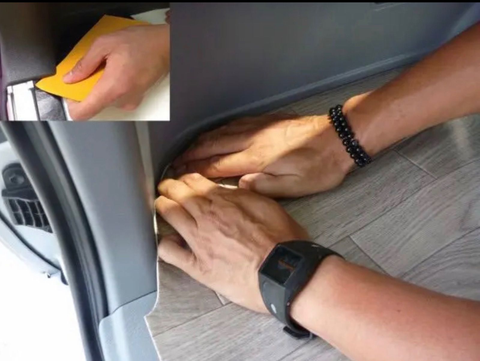 ハイエース スーパーGL標準幅用セミフルフロアーマット ヘリンボーン D