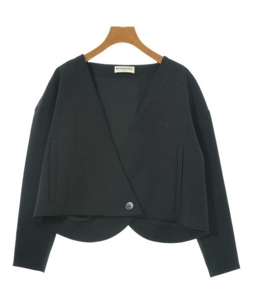BALENCIAGA ブラック ノーカラージャケット BALENCIAGA ノーカラージャケット レディース 【古着】【中古