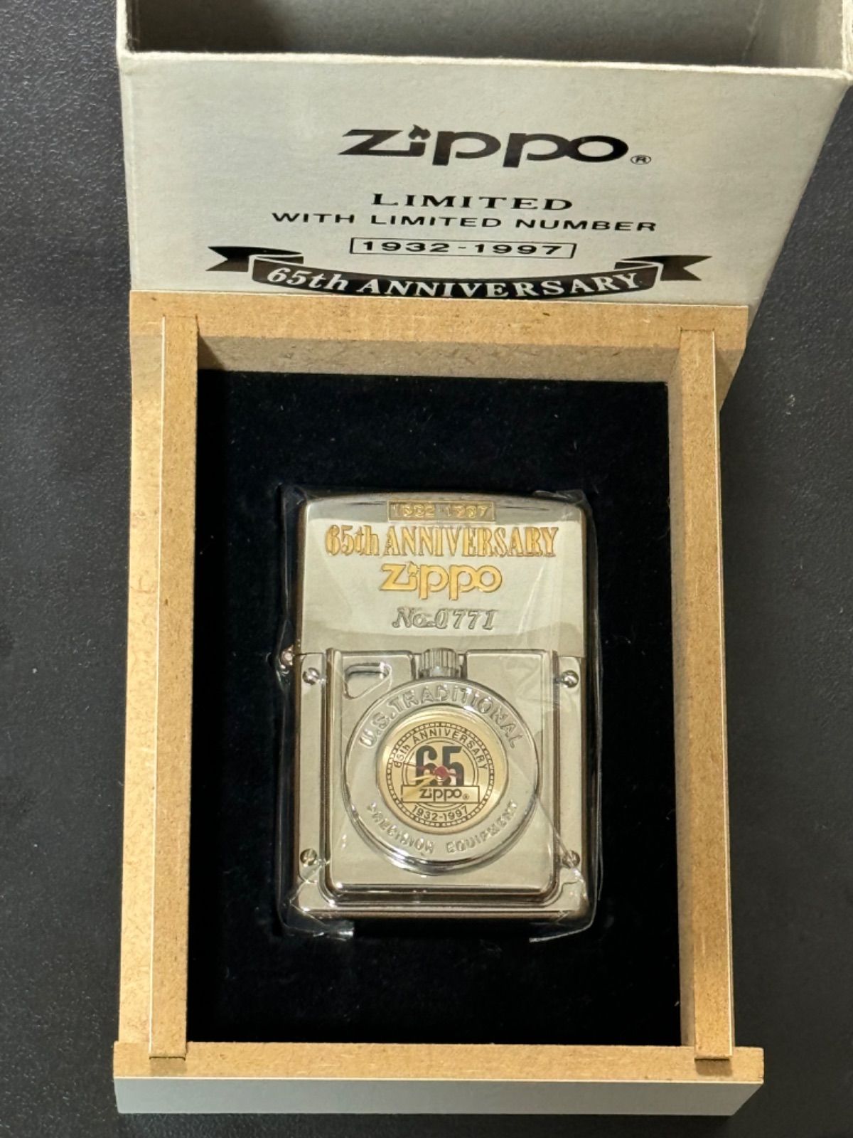 zippo TIME LIGHT 65TH ANNIVERSARY タイムライト 65周年記念 文字盤 