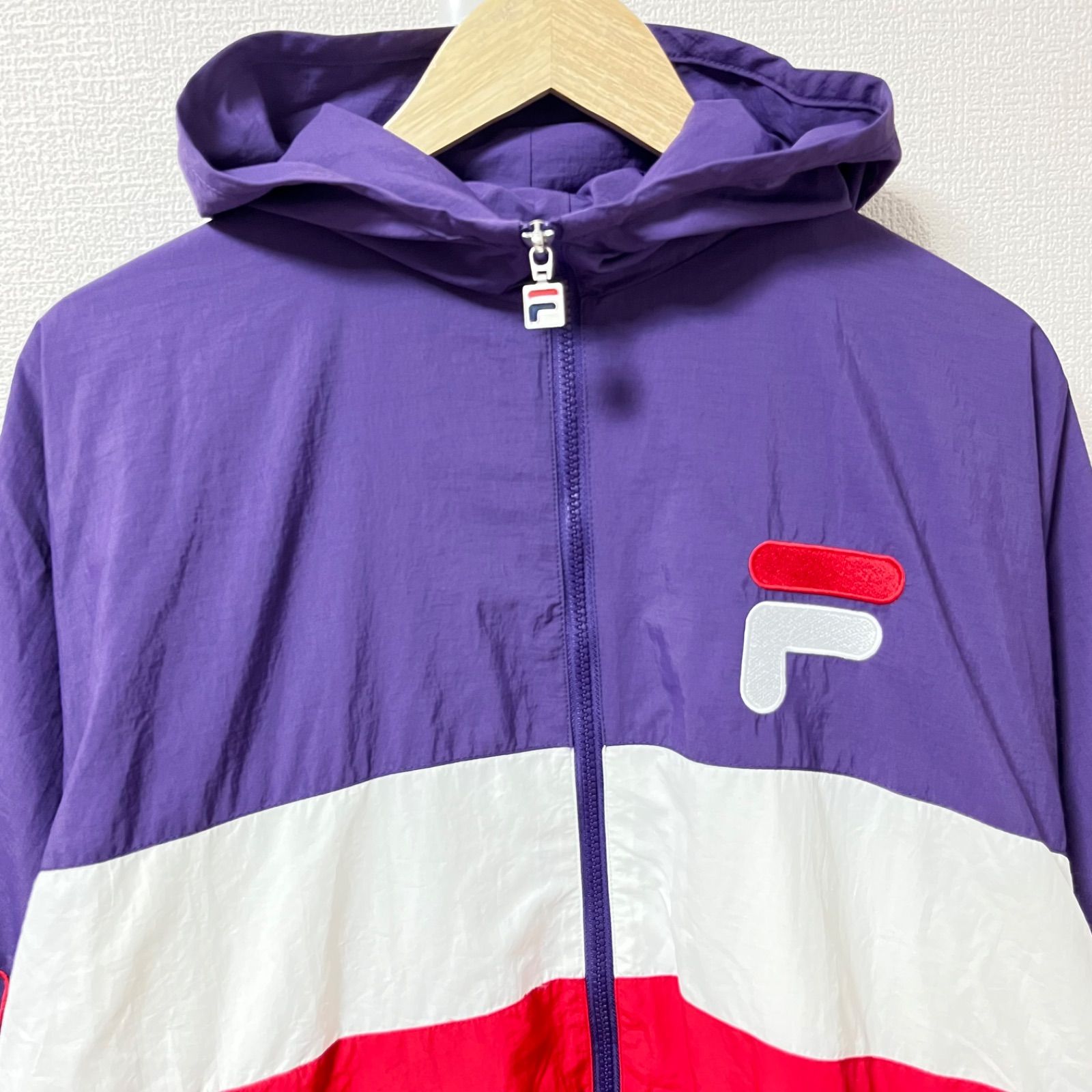 w^)b FILA フィラ ウインドブレーカー ジップアップ ジャンパー