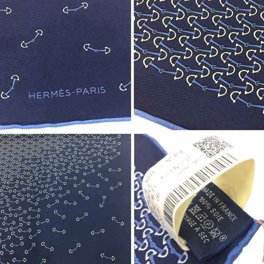 未使用 エルメス HERMES ポケットチーフ スカーフ POCHETTE