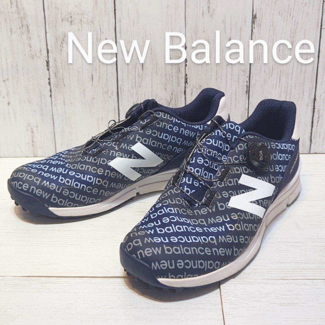 【美品】NewBalance　ニューバランス　ゴルフシューズ　スニーカー　27.5㎝　メンズ　GOLF　靴　NB