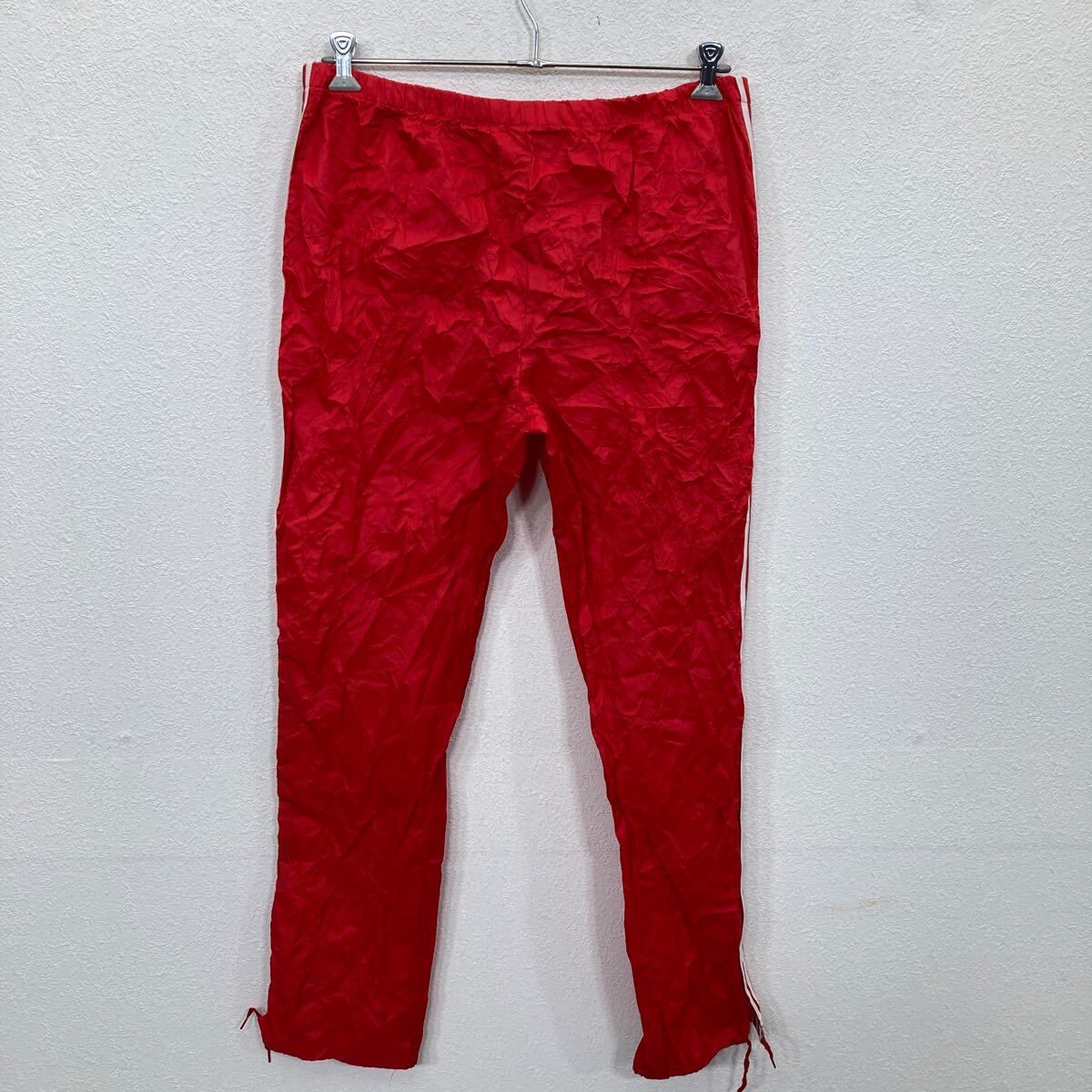 adidas ジャージパンツ L レッド アディダス イージーパンツ