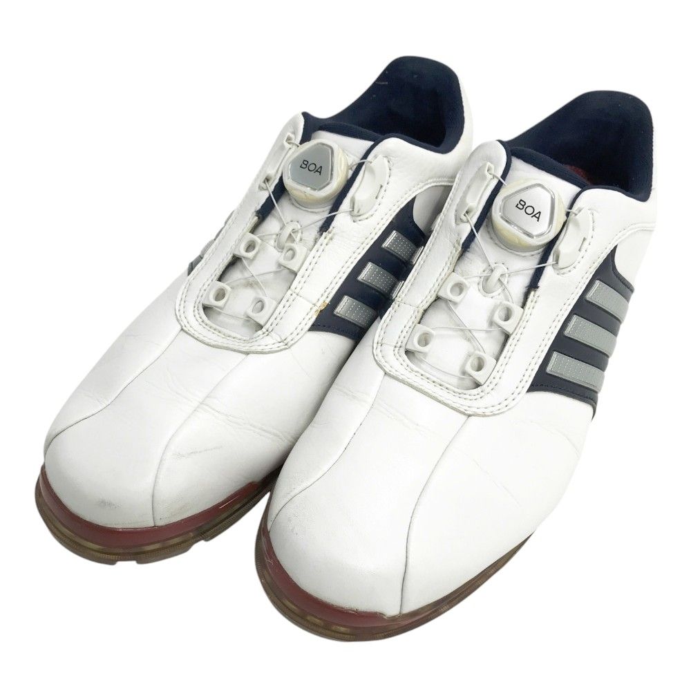 ADIDAS GOLF アディダスゴルフ Q44895 ピュアメタル ボア プラス ゴルフシューズ ホワイト系 27.0 240101418735 ゴルフウェア メンズ ストスト