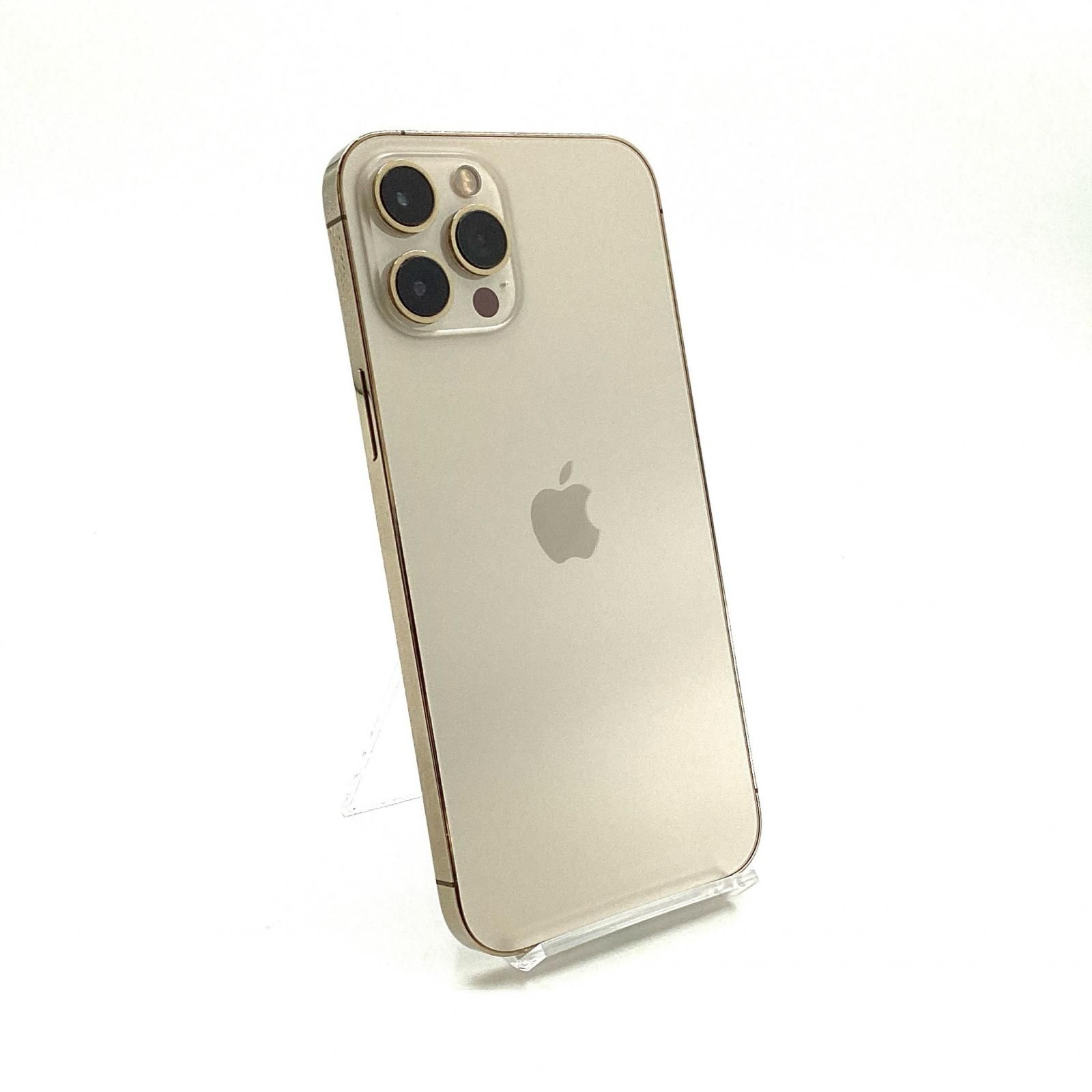 【全額返金保証】【最速発送】Apple iPhone 12 Pro Max /256GB /ゴールド /Softbank /87.4% 【動作快調・お値打ち販売】