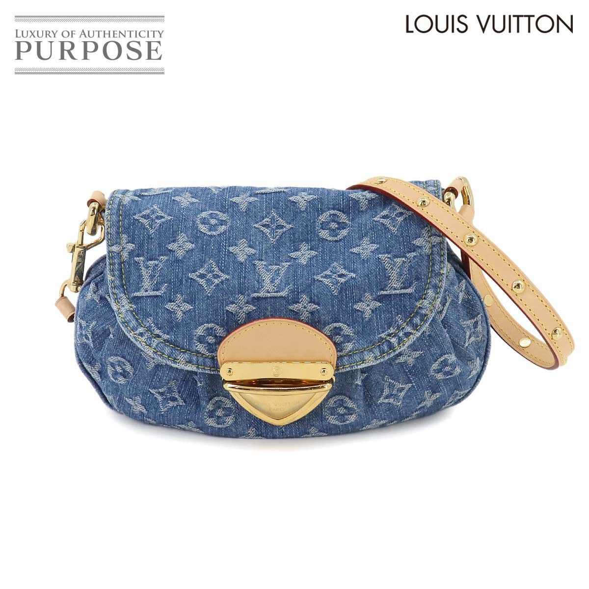 未使用 展示品 ルイ ヴィトン LOUIS VUITTON モノグラム デニム サンセット 2way ショルダー バッグ キャンバス ブルーデニム  90248664 - メルカリ