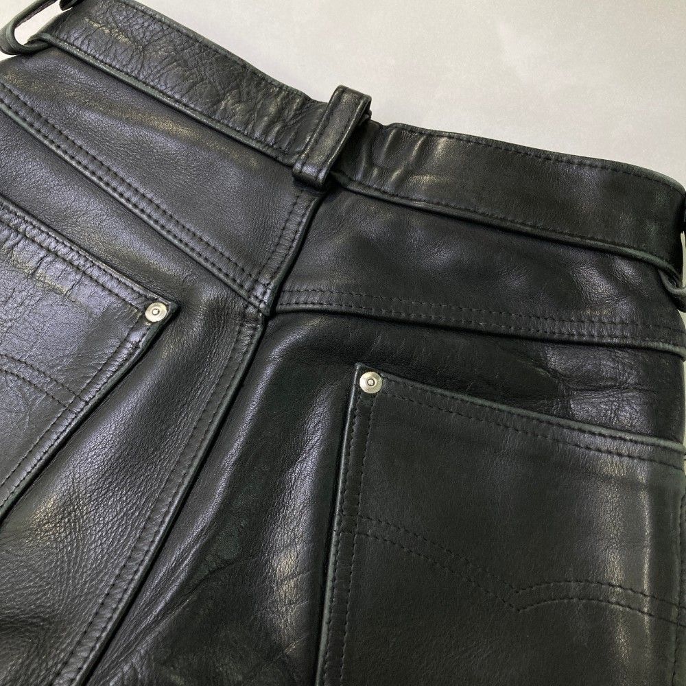 Schott Perfecto レザー パンツ ブラック Schott Perfecto レザー パンツ ブラック Schott レザー パンツ 26 黒