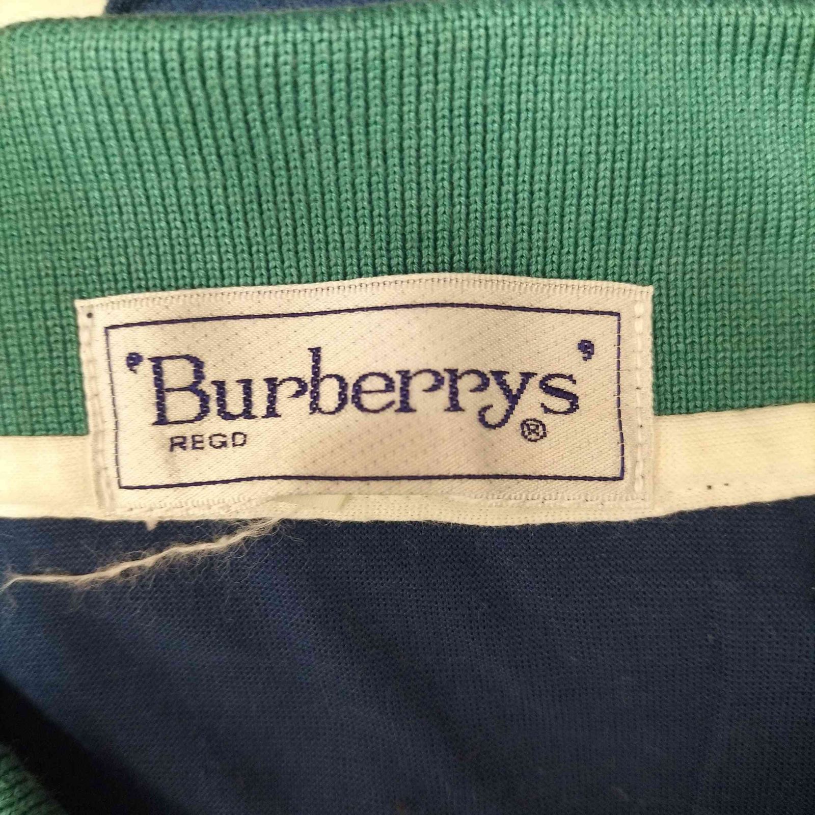 バーバリーズ BURBERRYS 90S 白タグ ワンポイント 刺繍 コットン S/S 