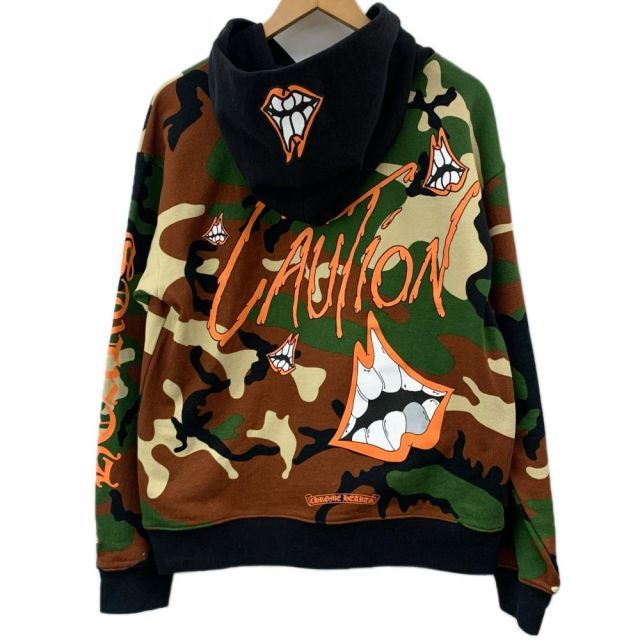 CHROME HEARTS×MATTY BOY PPO Caution Zip Up Hoodie サイズL