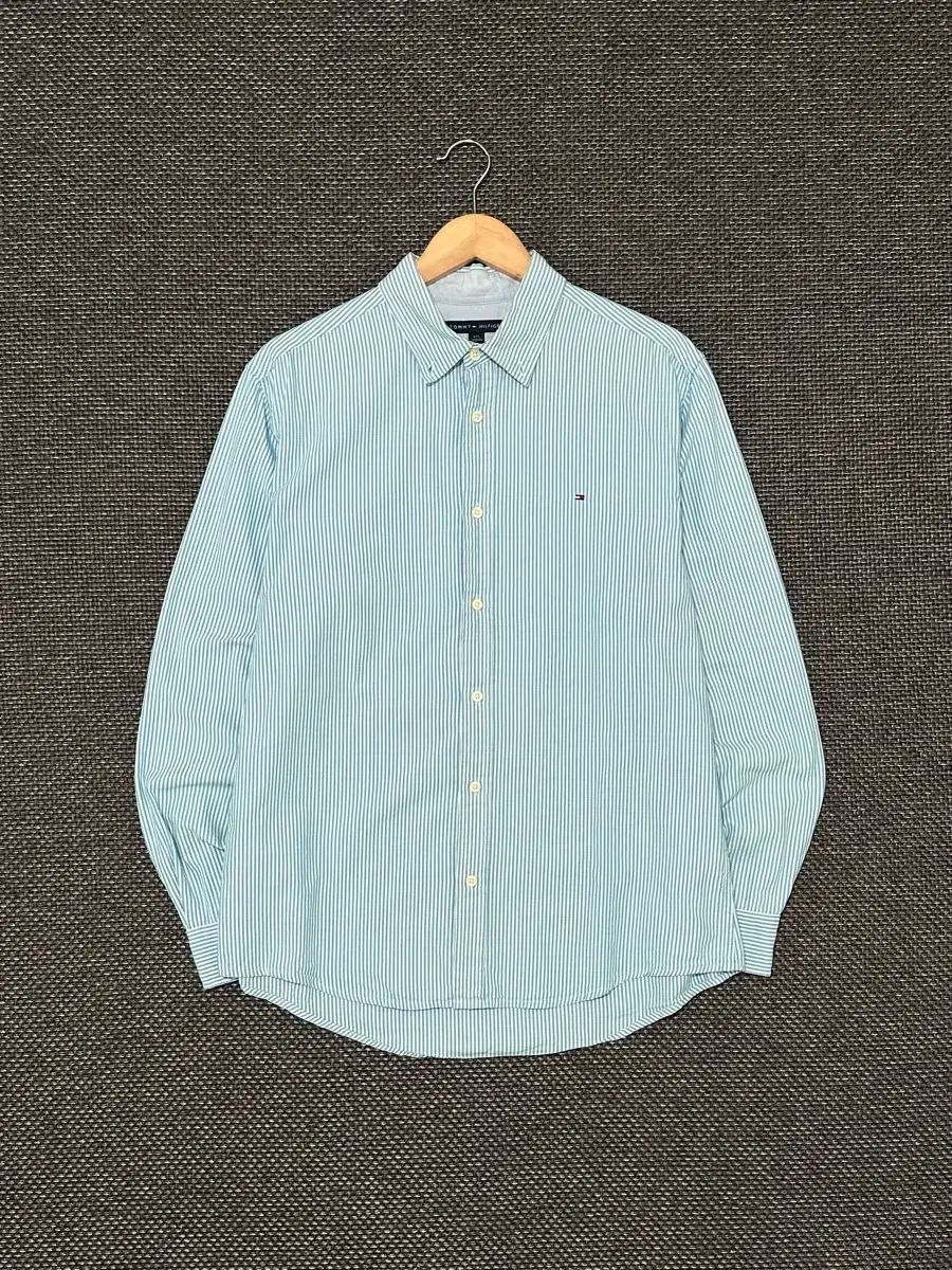 Tommy Hilfiger(トミーヒルフィガー) スモールロゴ ストライプ 長袖シャツ