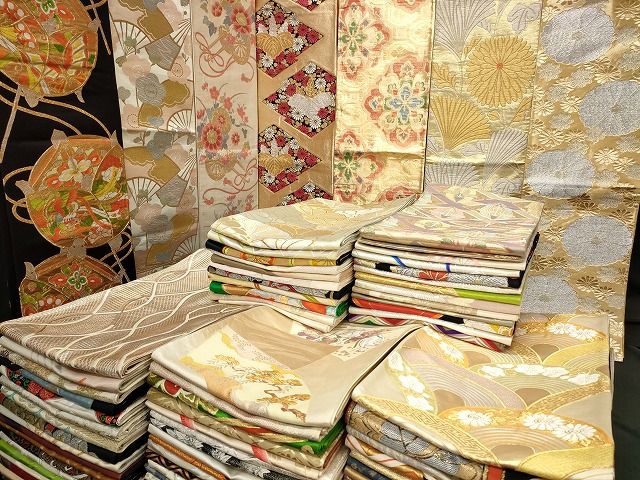 平和屋本店□袋帯 西陣 まとめて100点 鳳凰 向かい鶴 人物 馬 蝶 花柄