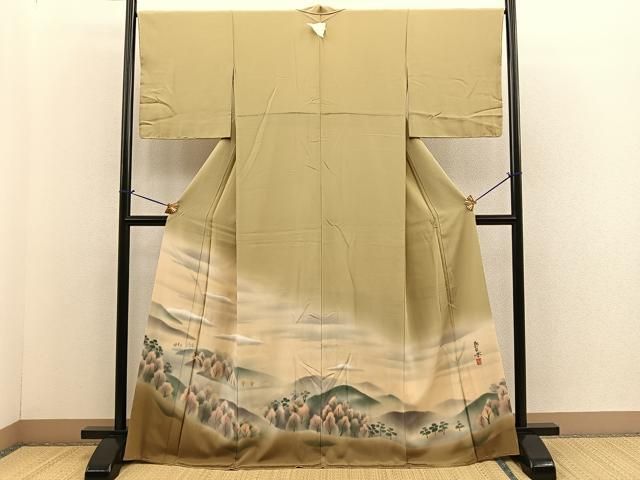 平和屋着物□豪華色留袖 風景文 暈し染め 正絹 逸品 AAAW5116mf