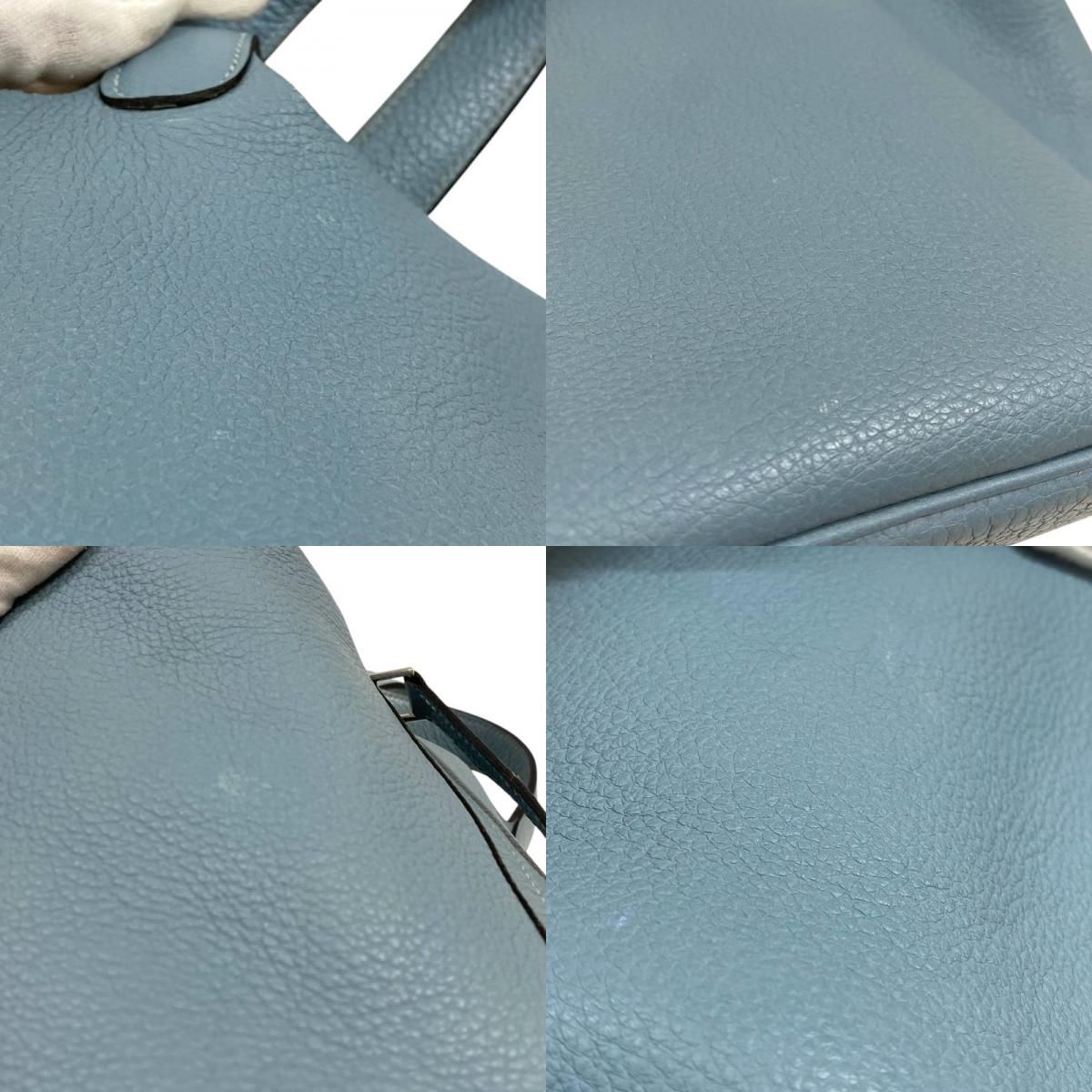 エルメス HERMES ピコタンロックMM □M刻 ブルーアトール