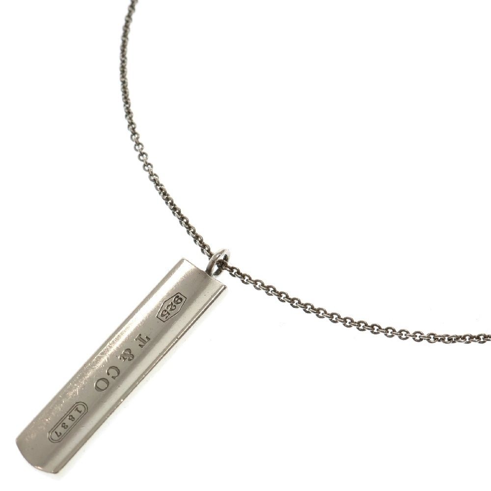 TIFFANY&Co ティファニー 1837 バータグ プレート ネックレス シルバー