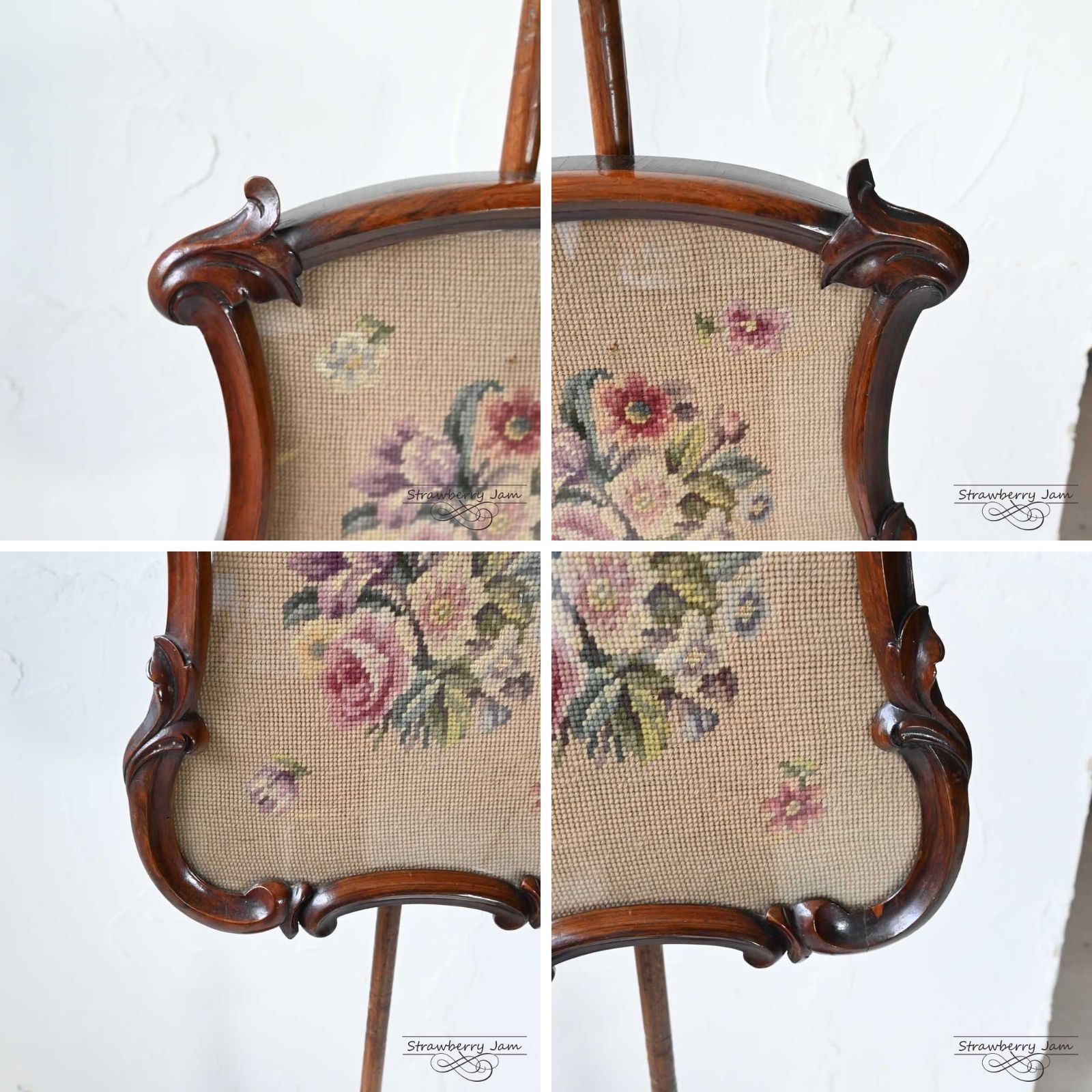 L3601-34 英国アンティーク ファイヤースクリーン フラワースタンド