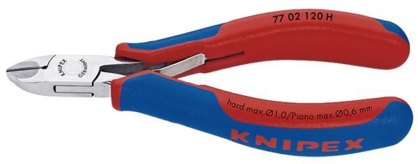 3営業日で発送 クニペックス KNIPEX 7702-120H 超硬刃エレクトロニクスニッパー 7702-120H