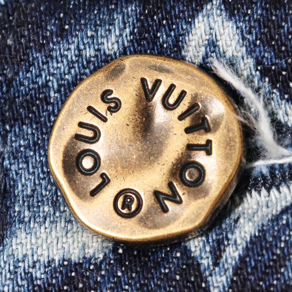 【美品】LOUIS VUITTON　デニム　モノグラム柄　サイズ38 Louis Vuitton】【モノグラム柄】【イタリア製】ルイヴィトン