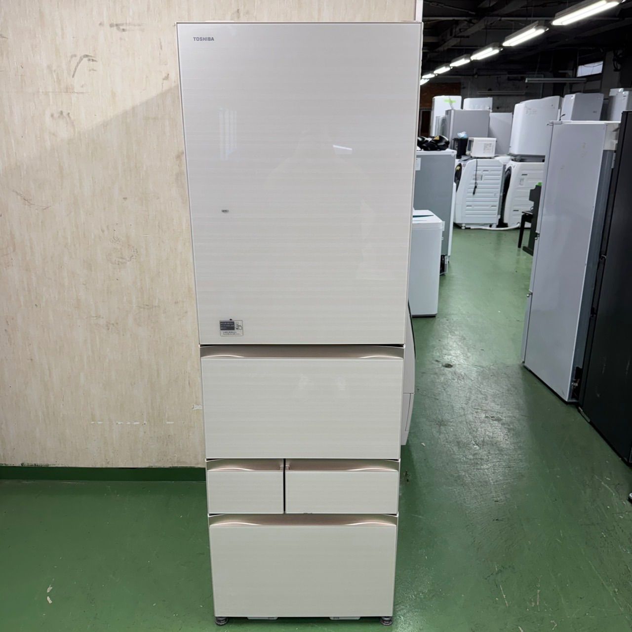 89 TOSHIBA 大型冷蔵庫 465L 400L以上 小型 家庭用 5ドア 自動製氷 ブラウンカラー