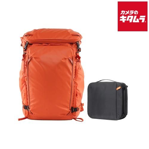 PGYTECH P-CB-392 OnePro Flex Backpack 40L サンセットオレンジ カメラ インサート Mサイズ