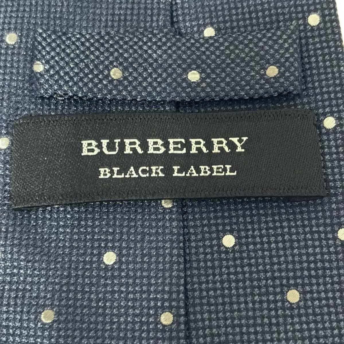 【新品タグ付き】バーバリーブラックレーベル　シルク　ドット　ネクタイ　ネイビー 楽天市場】【中古】 BURBERRY バーバリー ネクタイ ドット 水玉
