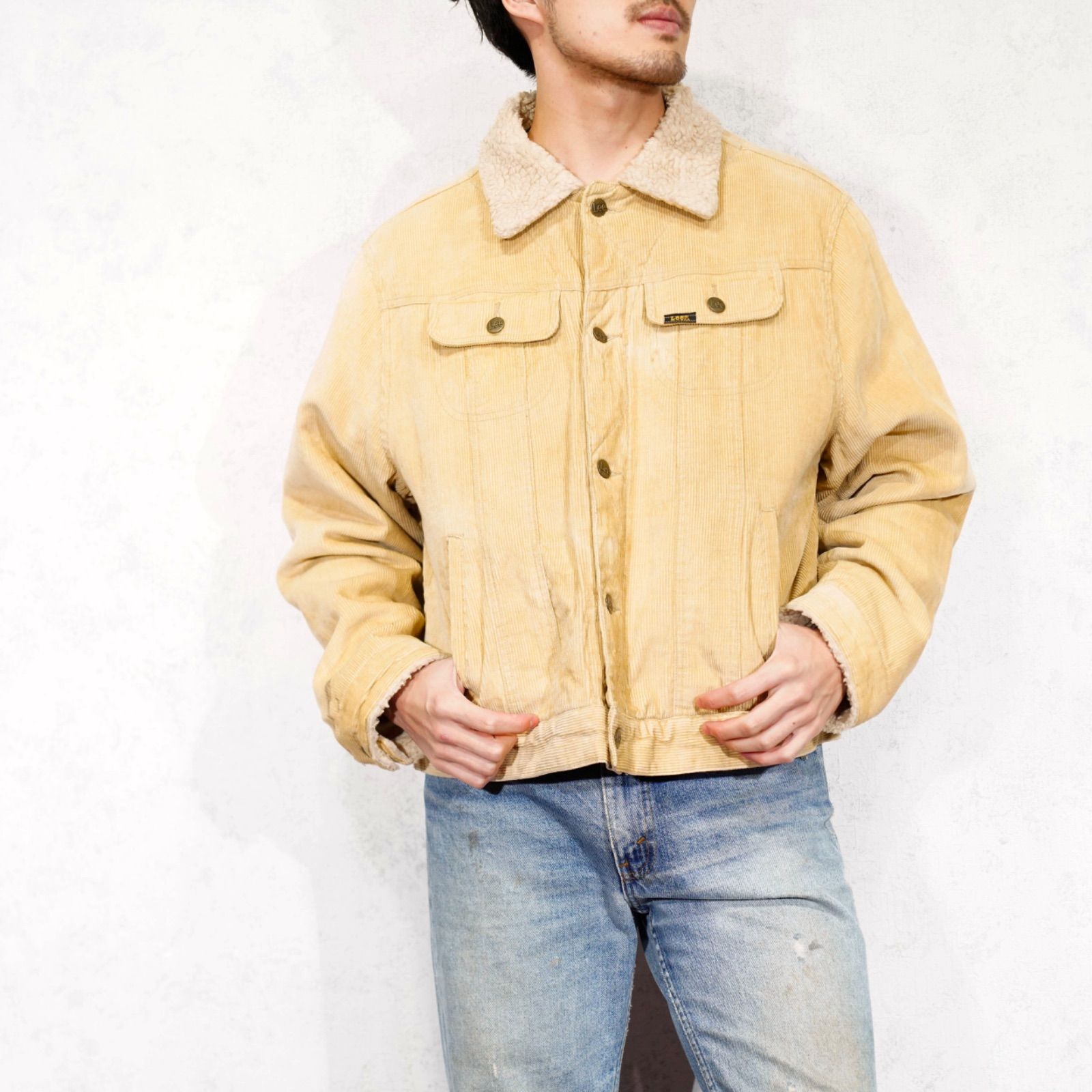 JACKET|アメリカ古着リーコーデュロイボアジャケット