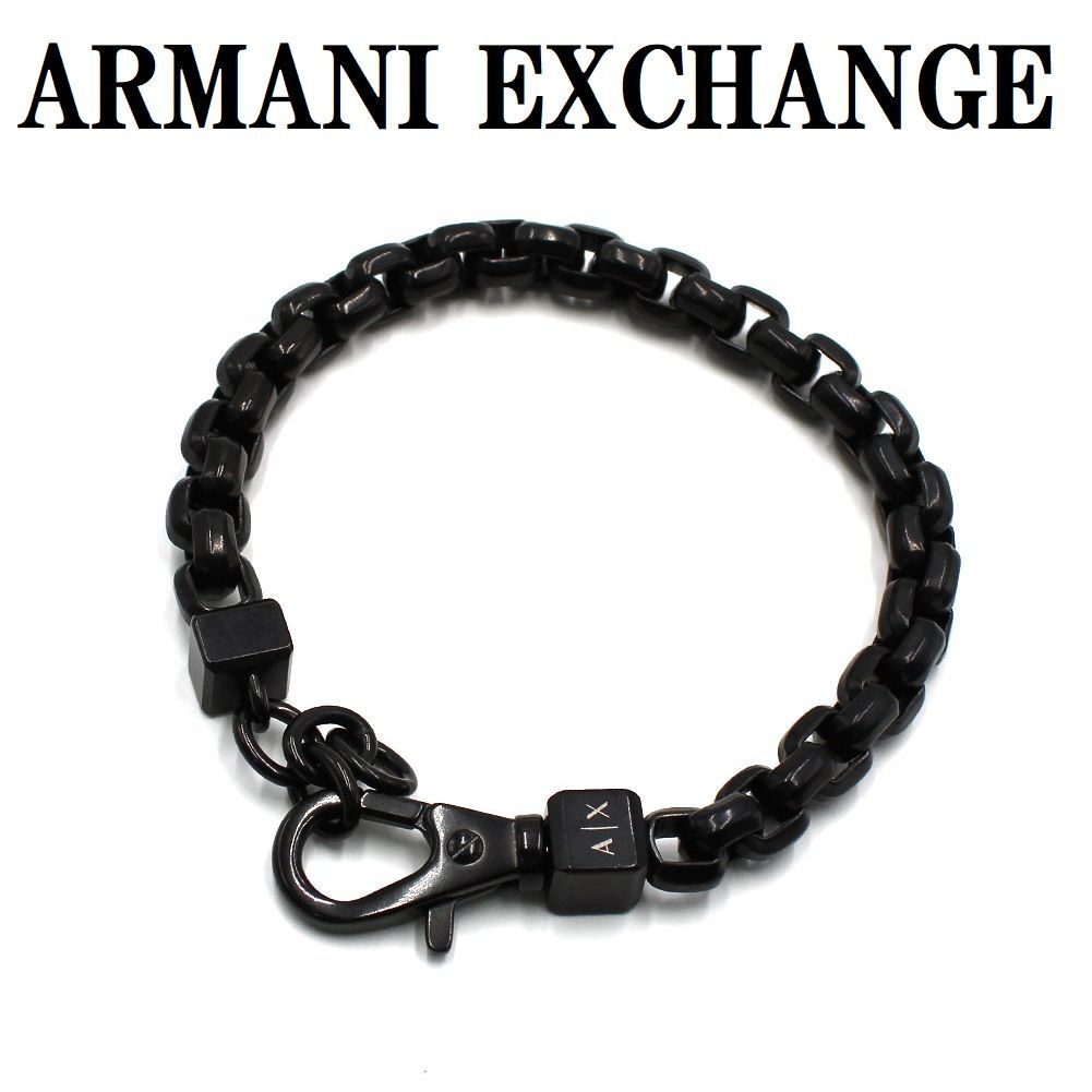 アルマーニ エクスチェンジ ARMANI EXCHANGE AX G0047001 ブレスレット アクセサリー 腕輪 おしゃれ メンズ ブラック
