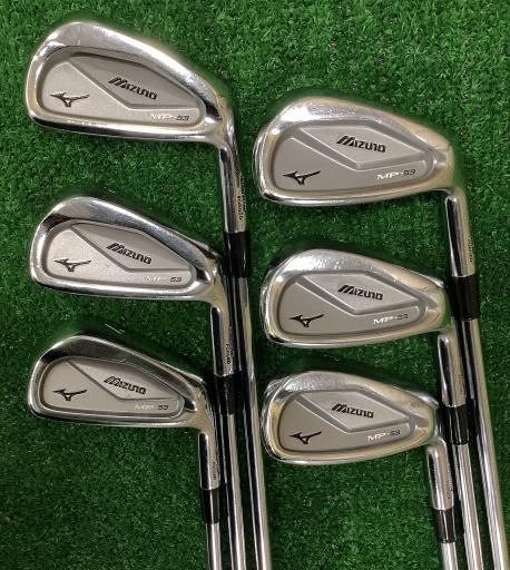 ミズノ MP-53 6S アイアンセット IR 純正特注シャフト フレックスS メンズ 男性用 右利き 右用 Cランク ゴルフクラブ